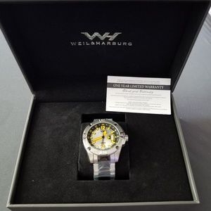 Swiss stainless mens GMT watch.